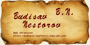 Budisav Nestorov vizit kartica